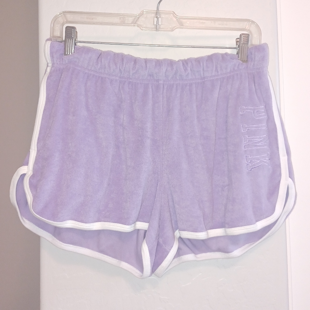 VS PINK Terry track varsity short